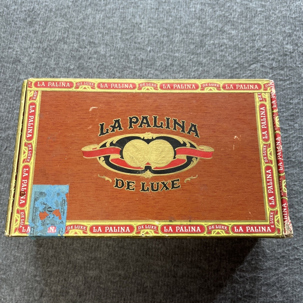 La Palina Deluxe Cigar Box 1940s Tax Stamp Senator Factory 2‎ PA.